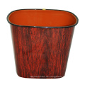 Brown Holz Design Kunststoff Offene Abfalleimer (B06-069-3)